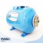 Tanque horizontal precargado 50 litros acero al carbón