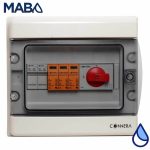 Caja de protección para 2 series de corriente directa, STRING BOX, CONNERA, interior y exterior, IP65, 1000Vcc, 15A