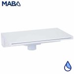 Cascada tipo Natural, PANDA, serie WFALL, PVC (uso rudo), cortina 12", labio 6", conexión inferior 1.5"