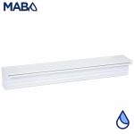 Cascada tipo Natural, PANDA, serie WFALL, PVC (uso rudo), cortina 18", labio 1", conexión trasera 1.5"