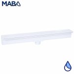 Cascada tipo Natural, PANDA, serie WFALL, PVC (uso rudo), cortina 24", labio 1", conexión inferior 1.5"