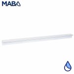 Cascada tipo Natural, PANDA, serie WFALL, PVC (uso rudo), cortina 48", labio 1", conexión trasera 1.5"