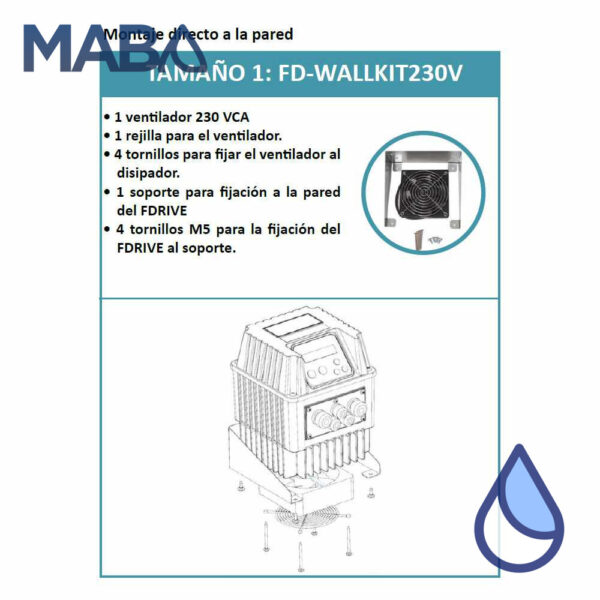 Kit de montaje para variador de frecuencia FDRIVE