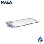 Cascada LED efecto Natural, PANDA, WFALL LED, PVC (uso rudo), cortina 24", labio 6", conexión trasera 1.5"