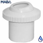 Boquilla de retorno de 1.5" a 1" marca PANDA construida en PVC para cementar con orientación ajustable de la boquilla