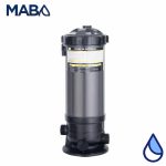 Filtro tipo cartucho para piscina marca PANDA con área de filtrado de 4.64m² para un flujo máximo de 50 GPM