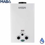 Calentador de paso instantáneo, KASSAI, exterior, gas LP (Propano), 10 lpm, encendido automático, 3V