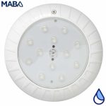 Lámpara LED para piscina, Luminus, PANDA, blanco puro, 25 Watts, 12 Vca, plástico ABS, diámetro 8"