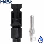 Conector hembra para cable de uso rudo tipo MC4 calibre 10 y 12