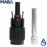 Conector macho para cable de uso rudo tipo MC4 calibre 8
