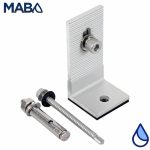 Montaje para 4 paneles fotovoltaicos en aluminio 6005-T5, CONNERA, serie RAIN