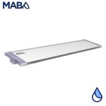 Cascada LED efecto Natural, PANDA, WFALL LED, PVC (uso rudo), cortina 36", labio 6", conexión trasera 1.5"