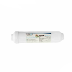 Filtro cartucho de Carbón activado granular en línea marca PURIKOR con dimensiones de 2.5" x 10"