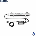 Sistema de desinfección para 6 GPM Serie CLASSIC marca PURIKOR con LUZ UV de 25 Watts en 120 Volts