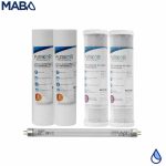 Kit de mantenimiento de 12 meses PURIKOR para filtración básica con UV (PKUF-3UV)