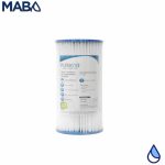 Filtro cartucho plegable de Polipropileno marca PURIKOR con dimensiones de 4.5" x 10" para filtrado de 20 micras