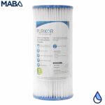 Filtro cartucho plegable de Polipropileno marca PURIKOR con dimensiones de 4.5" x 20" para filtrado de 5 micras