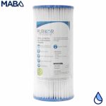 Filtro cartucho plegable de Polipropileno marca PURIKOR con dimensiones de 4.5" x 20" para filtrado de 50 micras