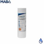 Filtro cartucho de Polipropileno termofusionado marca PURIKOR con dimensiones de 2.5" x 10" para filtrado de 50 micras