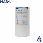Filtro cartucho de Polipropileno termofusionado marca PURIKOR con dimensiones de 4.5" x 10" para filtrado de 20 micras