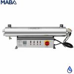 Sistema de desinfección para 80 GPM Serie PLATINUM marca PURIKOR con 4 LUZ UV de 75 Watts en 120/240 Volts