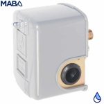 Interruptor de presión estándar marca ALTAMIRA calibrado para 20-40 PSI con conexión de 1/4" rosca NPT macho