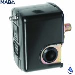 Interruptor de presión estándar marca ALTAMIRA calibrado para 30-50 PSI con conexión de 1/4" rosca NPT macho