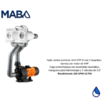 Nado Contra Corriente HAX STP-D con 2 Boquillas y Bomba con Motor de 4HP. Caja Control Básica con Encendido Neumático, Manguera para Hidromasaje y 2 Válvulas de 3" Rendimiento 220 GPM 12 PSI