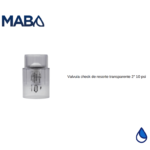Valvula check de resorte transparente 2" HAX