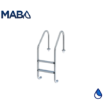 ESCALERAS 3 PELDAÑOS, ACERO INOX.