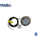 Reflector HAX LA mini roscable bisel de acero inoxidable 10W 12V blanco cálido 570LM