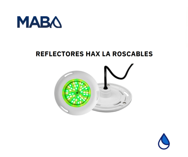 Reflector HAX LA mini roscable bisel de plástico 10W 12V blanco cálido ...
