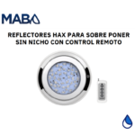 Reflector HAX para sobre poner bisel de acero,inoxidable 36W 12 RGB con control remoto