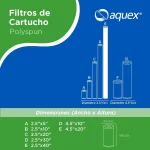 CARTUCHO POLYSPUN 40", 10 MICRAS