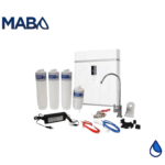 OSMOSIS INVERSA AQUEX 4 ETAPAS CON BOMBA, SIN TANQUE DE ALMACENAMIENTO