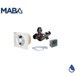 Badu stream II paquete C con 1 boquilla y bomba con motor E-plus de 3.5 HP. Caja de control básica con encendido neumático. Rendimiento 210 GPM 18 PSI