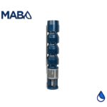 Bomba sumergible para pozo profundo de hierro dúctil acoplamiento nema 6" 2 etapas hp 20 descarga de 6"