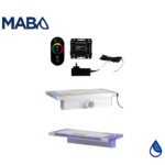 Cascada LED con control remoto, controlador y transformador de 60" de ancho y labio de 6”