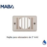 Rejilla para rebosadero de 2" HAX