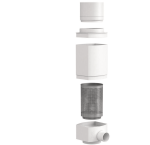 Filtro pluvial automático Downspout plástico  WISY 4" para bajante 4" hasta 70m2 - Imagen 3